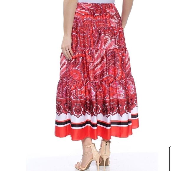 Lauren Ralph Lauren Oretha Paisley print Skirt - Picture 2 of 10